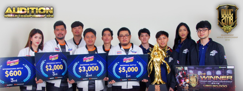 PlayPark ยกทัพทีมไทย Audition และ Dragon Nest คว้าแชมป์โลก 2 เกมรวด!!