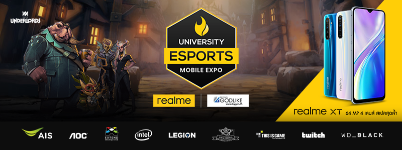 UNIVERSITY ESPORT MOBILE EXPO BY REALME เปิดศึกที่ม.เทคโนโลยีพระจอมเกล้าพระนครเหนือ 