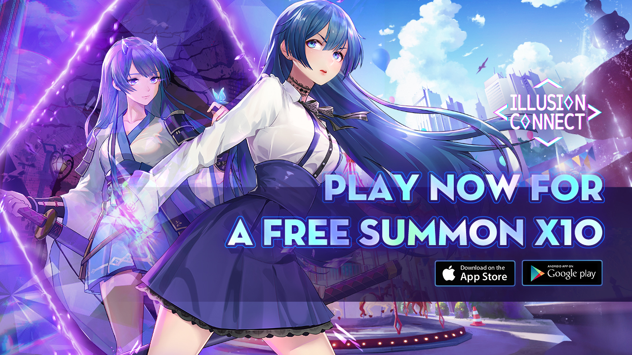 Illusion Connect, เกมมือถือแนวกลยุทธ์ RPG โชโจใหม่ล่าสุด ฉลองการเปิดตัวบน IOS และ Android ด้วยกิจกรรมสุดยิ่งใหญ่