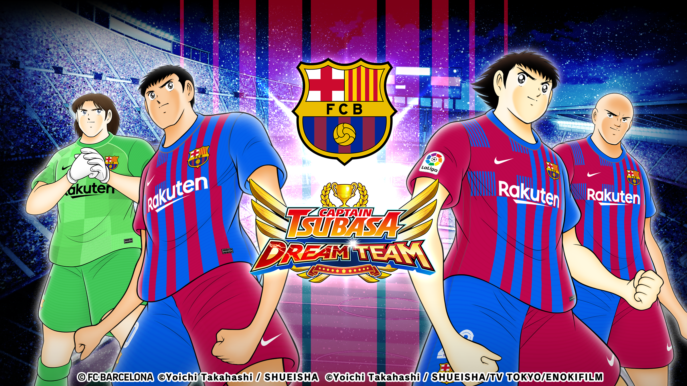 “กัปตันซึบาสะ: ดรีมทีม (Captain Tsubasa: Dream Team)” ฉลองครบรอบเปิดตัว 4 ปีทั่วโลก! เปิดตัวตัวละครผู้เล่นใหม่ในชุดยูนิฟอร์มทางการ FC BARCELONA!