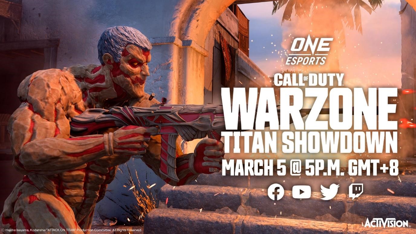 เตรียมใจให้พร้อม! “ONE Esports Call of Duty: Warzone ศึกไททันประจัญบาน” จะกลับมาในวันเสาร์ที่ 5 มีนาคมนี้