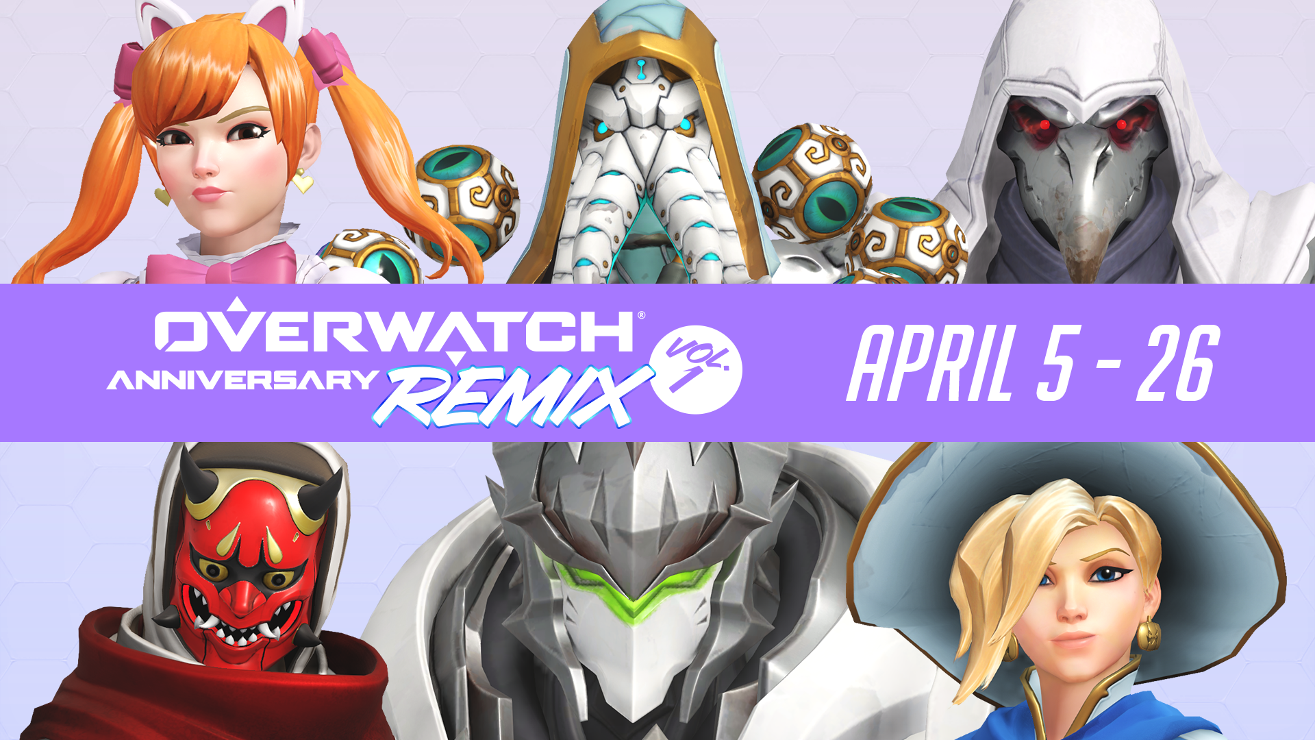 Overwatch ฉลองครบรอบหกปีด้วยกิจกรรมรีมิกซ์: เซ็ตที่ 1! จัดเต็มสกิลใหม่สุดแรร์ตั้งแต่วันที่ 5 - 25 เมษายนนี้