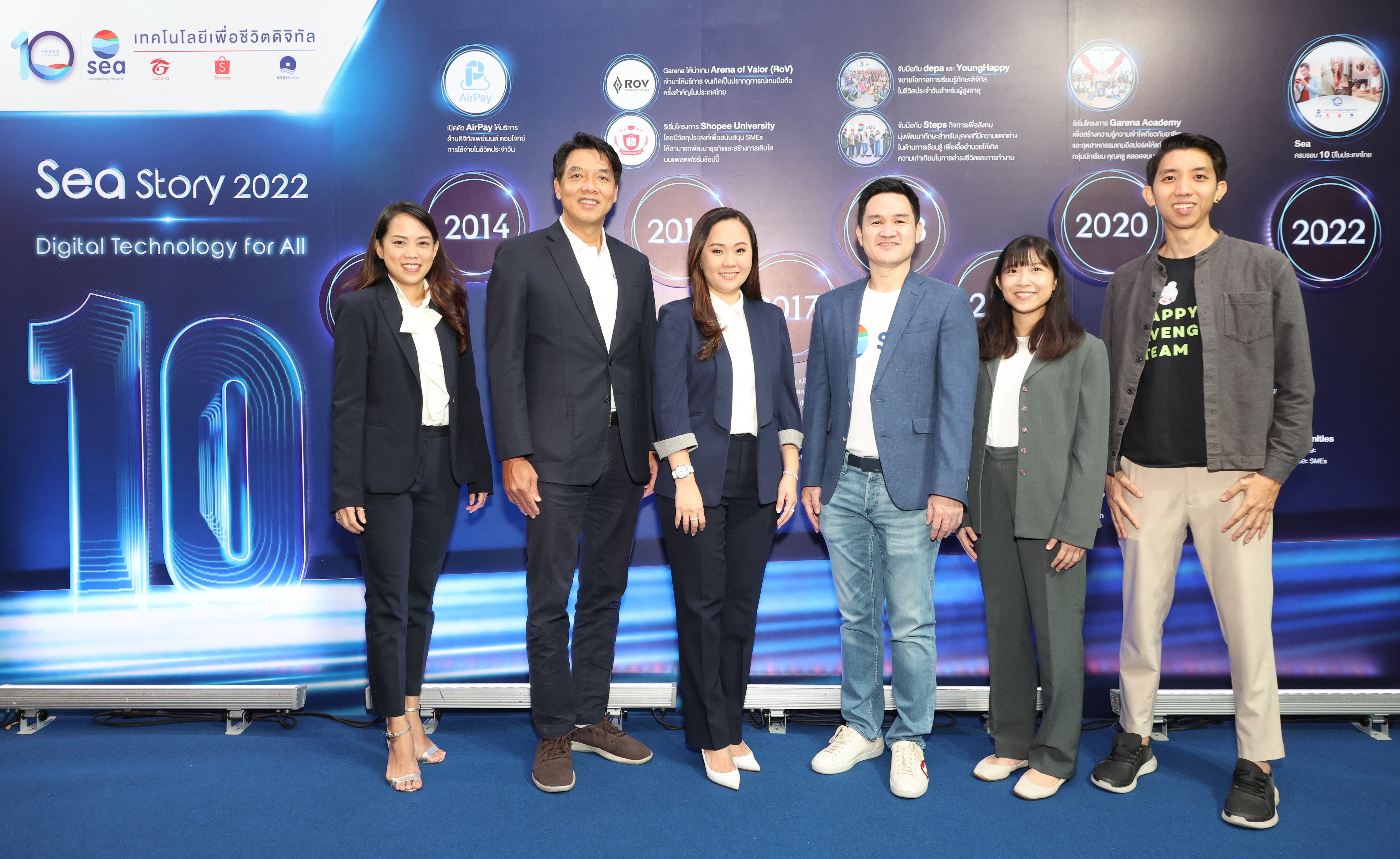 Sea (ประเทศไทย) ฉลองครบรอบ 10 ปี แห่งการเติบโตคู่เศรษฐกิจและสังคมไทยยุคดิจิทัล เผยก้าวแห่งอนาคตของ 3 ธุรกิจหลัก  พร้อมเปิดตัวแพลตฟอร์ม Sea Academy ติดปีกทักษะดิจิทัลให้คนไทย