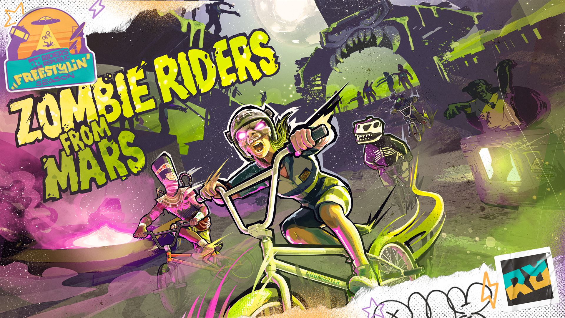 Riders Republic™: ครึ่งหลังของซีซัน 4 เริ่มแล้ว มาพร้อมกับ สโนว์สเก็ต, ซอมบี้, การฉลองวันเกิด และความสนุกสไตล์ BMX อีกเพียบ