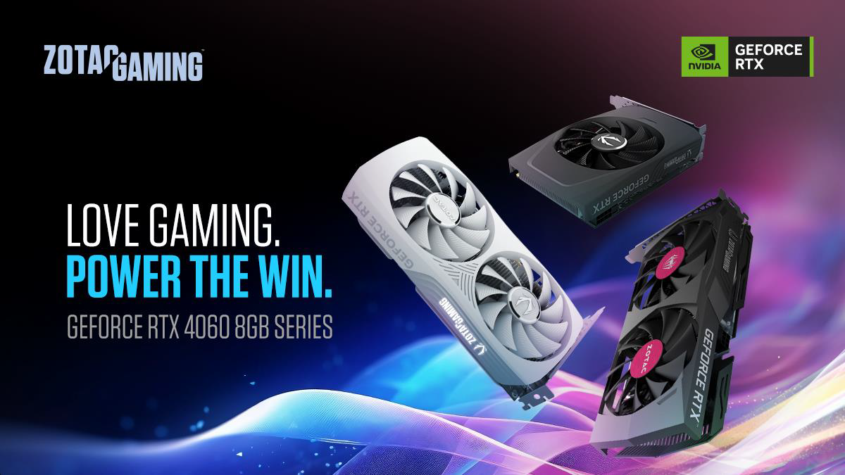 ZOTAC GAMING เปิดตัวการ์ดจอใหม่ GEFORCE RTX 4060 8GB SERIES รุ่นใหม่ พร้อมเป็นเจ้าของกันได้เลย 29 มิ.ย.นี้