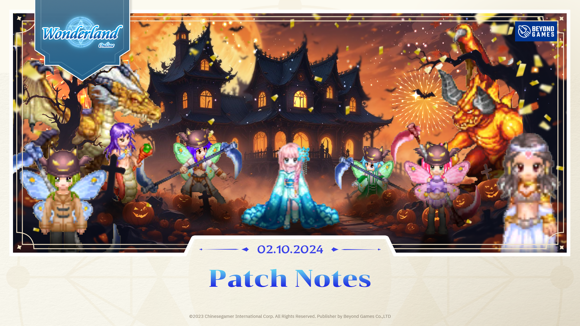 Wonderland M Patch Notes 2 Oct 2024