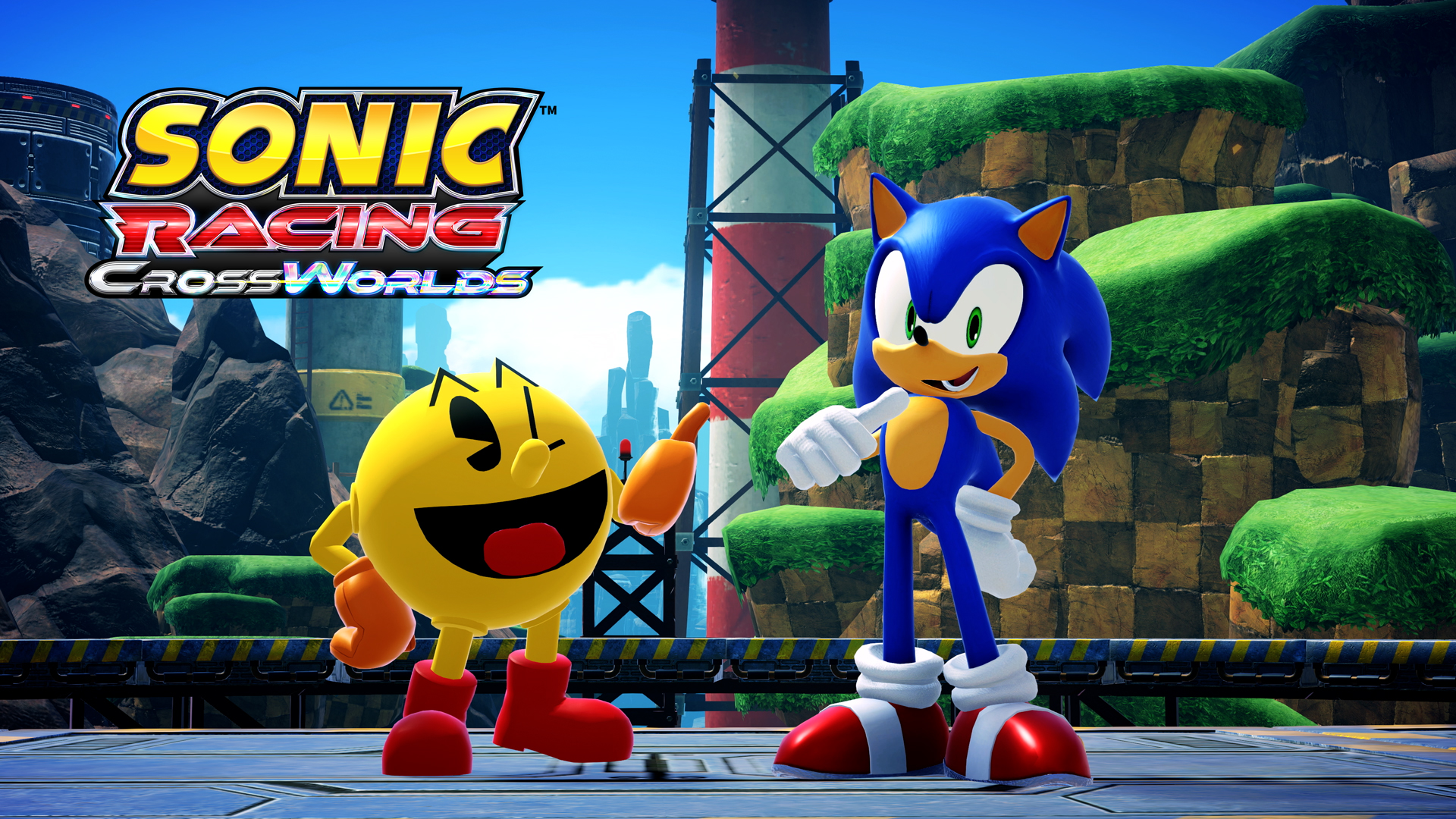 PAC-MAN จะมาร่วมลงสนาม! แสดงเส้นทางของตนให้โลกได้เห็นซะ! โซนิคเรซซิง ซิ่งทะยานข้ามโลก