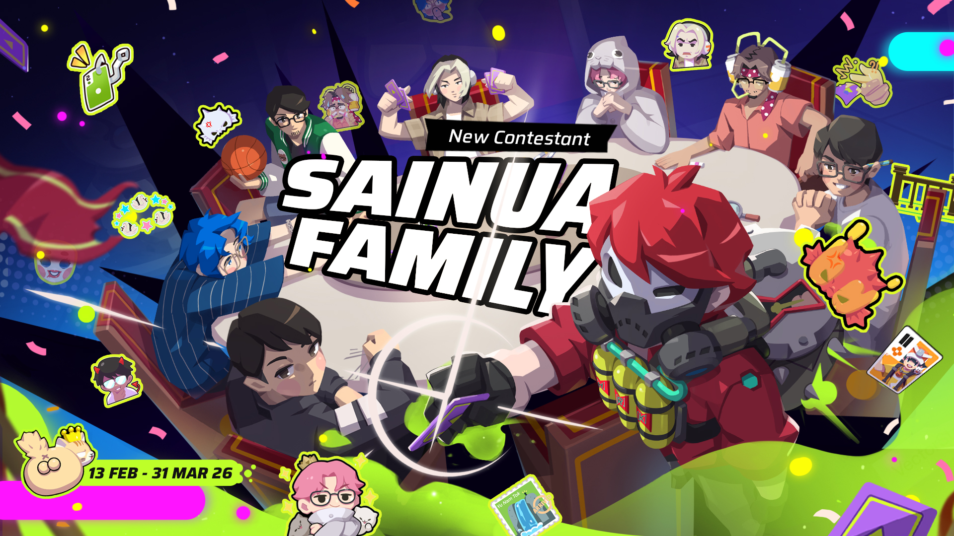 ยกระดับความนัวครั้งใหญ่! Slap ‘em UP! ผนึกกำลัง Sainua Family เปิดฉากความร่วมมือ พร้อมโหมดใหม่ ตัวละครพิเศษ และคอนเทนต์อีกมากมาย!