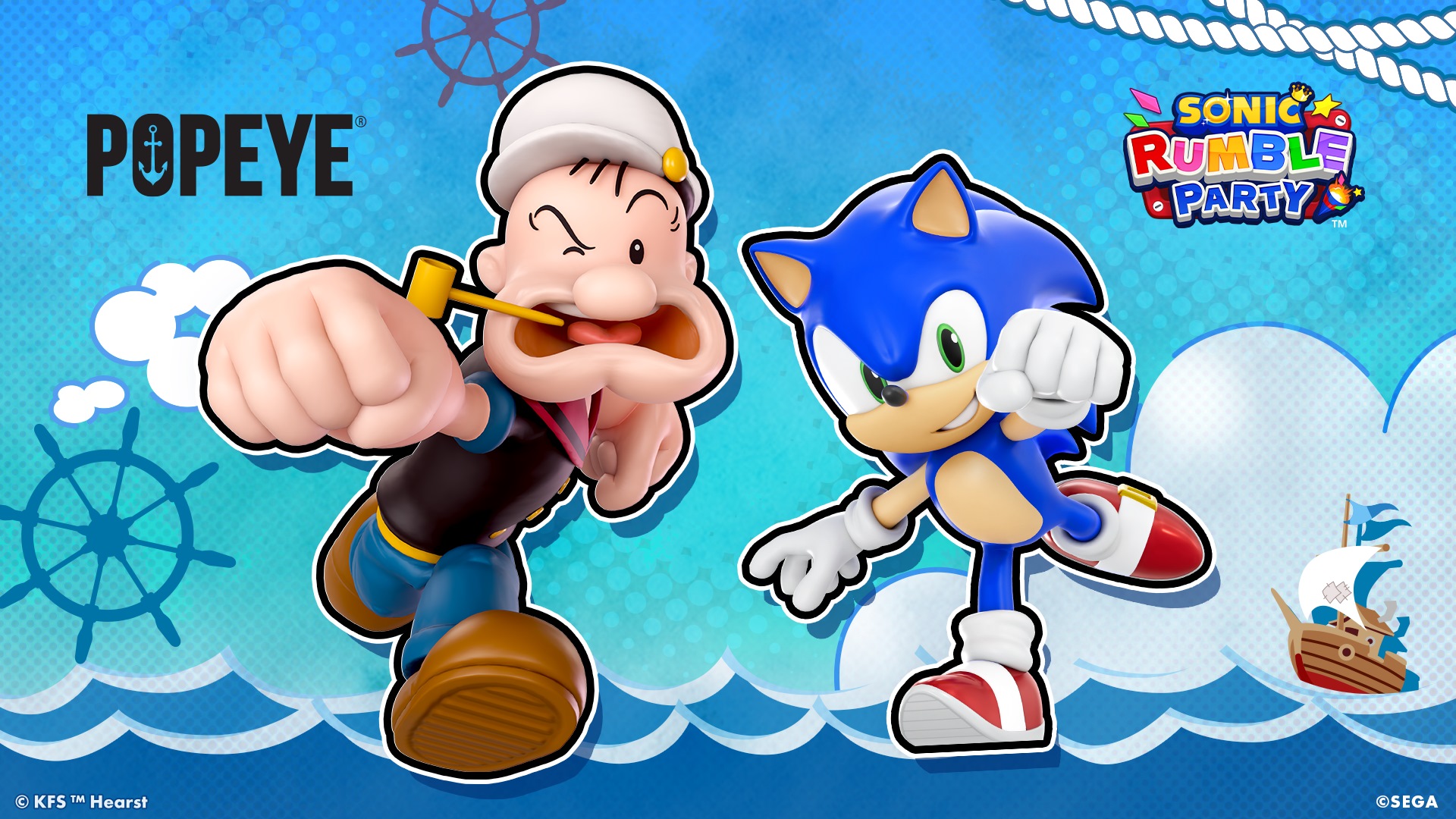Sonic Rumble Party กิจกรรมครอสโอเวอร์ Popeye แบบจำกัดเวลา เปิดให้เล่นแล้ว!