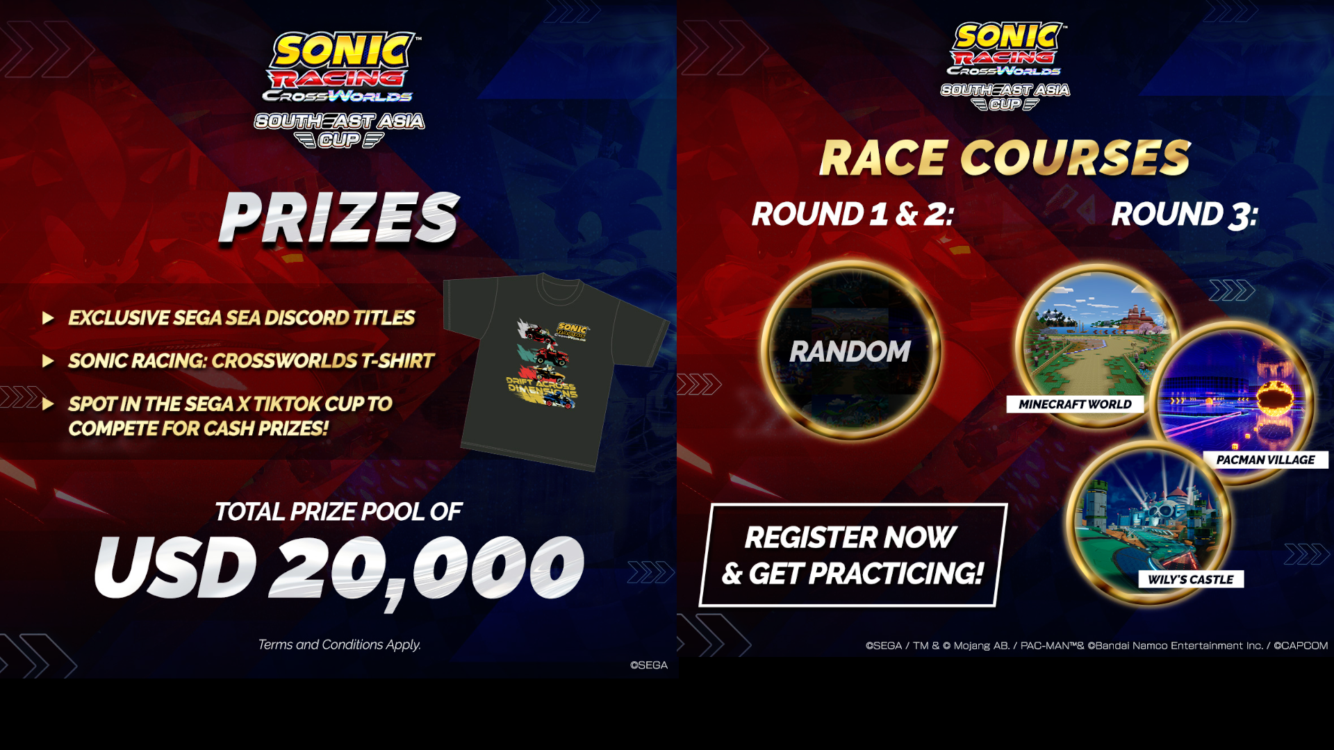 Sonic Racing: CrossWorlds Southeast Asia Cup  Set for July and October！ Top Racers to Earn Exclusive Invitations to Offline Cup in Manila