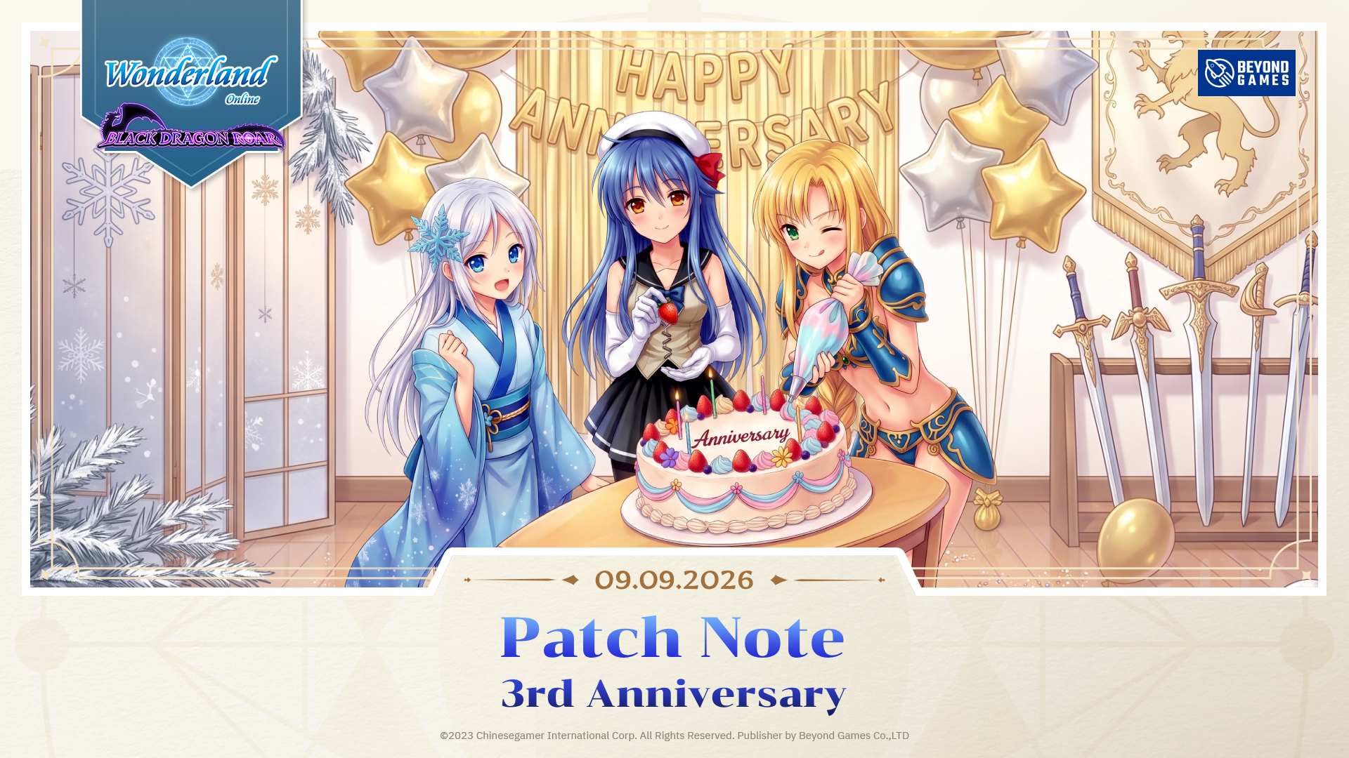 Wonderland Online: 3rd Anniversary