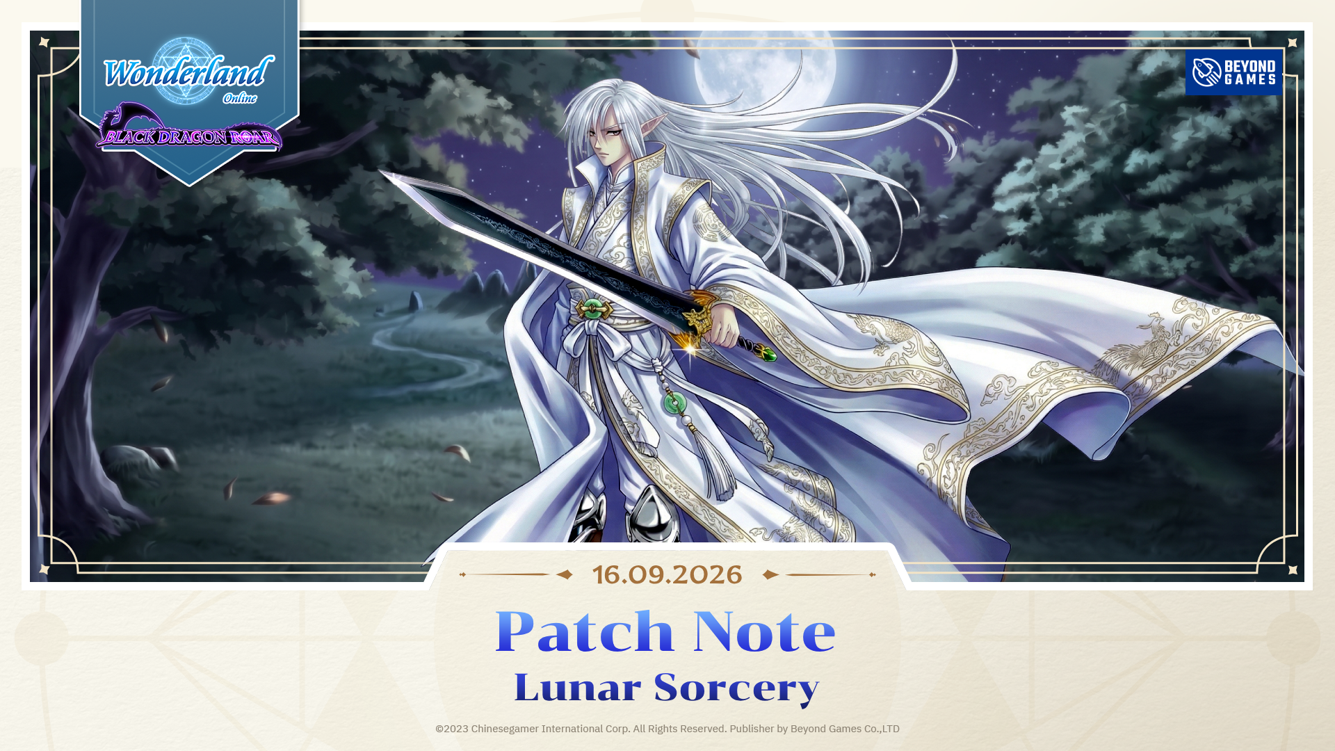 Wonderland Online: Lunar Sorcery Patch Note 16 Sep 2026
